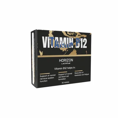 Produktbild von Activlab Horizon Vitamin B12 Tabletten 100 µg Energie Stoffwechsel Müdigkeit Immunsystem Nervensystem Nahrungsergänzung