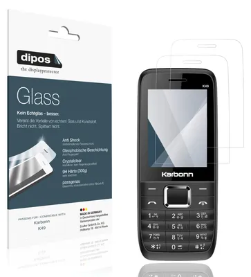 Immagine prodotto di 2x Pellicola Protettiva per Karbonn K49 Protezione Vetro Flessibile 9H dipos