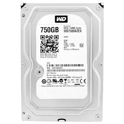 Immagine prodotto di Western Digital WD7500AZEX 750 GB SATA III 7200Rpm 64Mb 3,5" pollici
