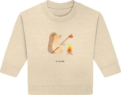 Produktbild von Mr. & Mrs. Panda Organic Baby Pullover Igel Grillen 12. - 18. Monat - Natural Raw - Geschenk, Arbeitslos, Spruch, Lustige Sprüche, Motivation, Bullover, Ziele