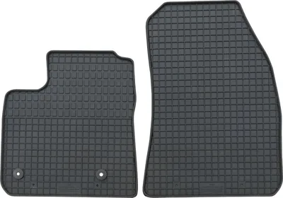 Produktbild von für Ford Transit Courier ab 06/2014 Passform PETEX Gummimatten 2-teilig schwarz Allwettermatten Gummifußmatten