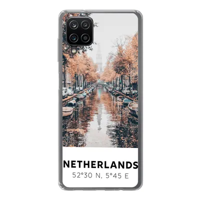 Produktbild von MuchoWow® Handyhülle Schutzhülle Hülle für Samsung Galaxy A12 Niederlande - Amsterdam - Gracht - Herbst Silikon Softcase Handy Hülle - Bild