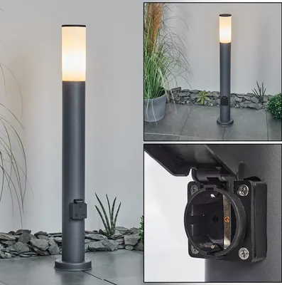 Produktbild von Zogno »Zogno« Sockelleuchte aus Metall/Kunststoff in Anthrazit/Weiß