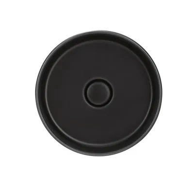 Produktbild von systemceram Aufsatzwaschbecken PATERA 40 - NIGRA - mit keramischer Abdeckung / Spüle / Becken