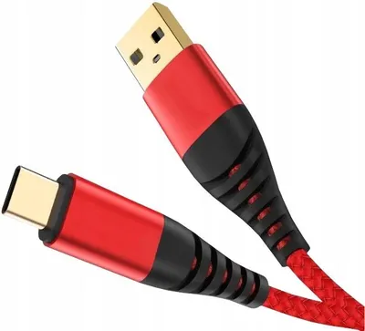 Obrázek produktu pro Kabel USB-C 3.1 Quick Charge 3.0 Nylon 3m Červený
