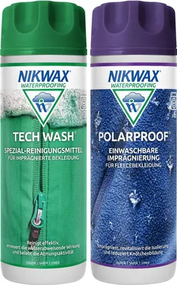 Produktbild von Nikwax TECH WASH & POLAR PROOF Set je 300ml Waschmittel Imprägnierung Fleece