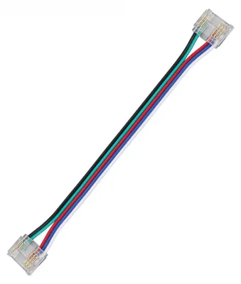 Produktbild von Alcapower COB RGBW LED-Streifen-Verlängerungskabel, 150 mm, Schnellverbinder für professionelle Installationen und Beleuchtung.