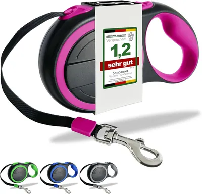 Produktbild von Flexibele Hundeleine, rosa, S, für kleine, mittelgroße und große Hunde, robust und sicher