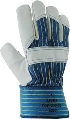Produktbild von uvex top grade 6000 Lederhandschuh Arbeitshandschuh Größe 10 grau/blau 10