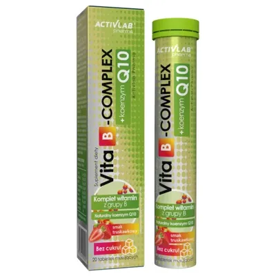 Imagen del producto de ActivLab Pharma, Vita B-Complex + Coenzima Q10, 20 tabletas efervescentes
