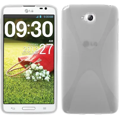 Produktbild von PhoneNatic Case kompatibel mit LG G Pro Lite Dual - clear Silikon Hülle X-Style + 2 Schutzfolien