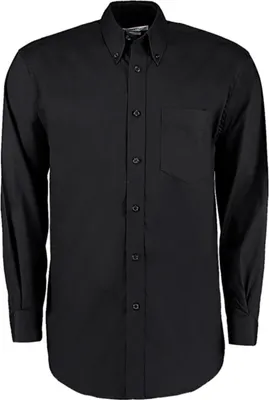 Produktbild von Kustom Kit Corporate Oxford Herren Business Hemd LA, Größe:18Â1/2 47cm, Farbe:Schwarz