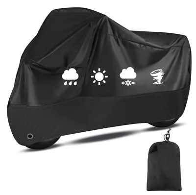 Image de Housse de protection pour moto – Étanche, 210D – Adaptée aux motos et aux scooters – 245 x 105 x 125 cm