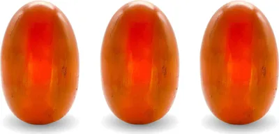 Produktbild von Metall Osterei orange 6,5 x 10cm 3 Stück Deko-Eier Ostern Osterdeko Easteregg