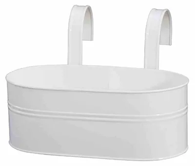 Image de Siena Garden Blumenkasten ovale weiss