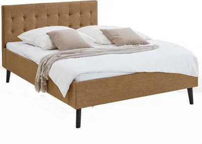 Produktbild von Doppelbett Empire | 140 x 200 cm | Ockerfarbenes Design