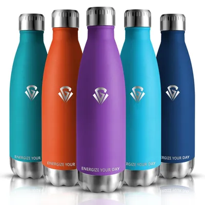 Produktbild von Edelstahl-Trinkflasche, 750 ml, auslaufsicher und BPA-frei