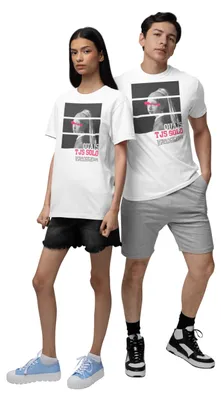 Imagen del producto de Camiseta - Sí, siempre solo, color blanco