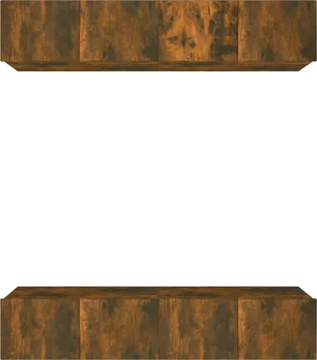 Produktbild von vidaXL TV-Schränke 4 Stk. Räuchereiche 80x30x30 cm Holzwerkstoff
