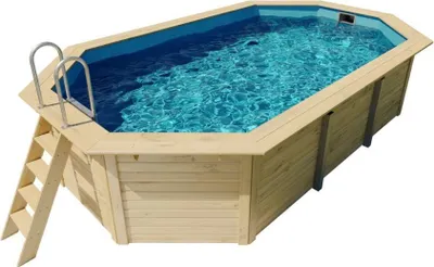 Produktbild von Karibu Holzpool Modell X4 Pool aus Holz, Natur