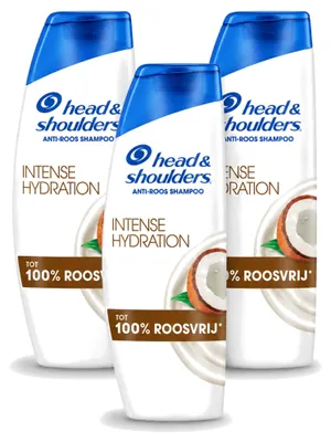 Produktbild von 3 x Head & Shoulders Anti-Schuppen Shampoo Intense Hydration mit Kokosöl 300 ml - Vorteilspackung - 3 Stücke