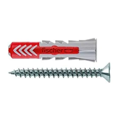 Obrázok produktu pre Fischer 534997, Súprava skrutiek a príchytiek, Nylon, Šedá, Červená, Krížový, PZ2, 6 mm