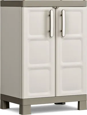 Zdjęcie produktu dla KETER Szafka niska EXCELLENCE - Beż i taupe - 65 x 45 x 97 cm