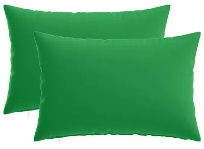 Zdjęcie produktu dla Pokrowce na poduszki vidaXL, 2 szt., kolor: zielony, HEERLEN, 50 x 75 cm, poliester