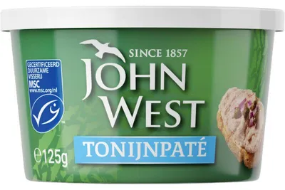 Obrázek produktu pro John West Tonijnpaté 125 g – krémová paštika z tuňáka, bohatá na omega-3