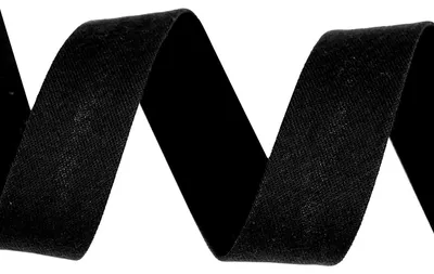 3m Baumwoll-Schrägband 20mm schwarz