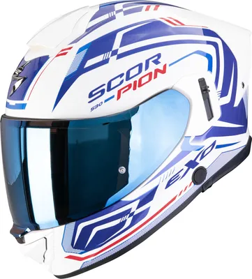 Imagen del producto de Casco Scorpion Exo-530 Air Slope, blanco/azul/rojo, talla M (57/58)