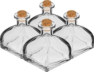 Produktbild von Set von Fläschchen mit Korken 110 ml – 4 St.