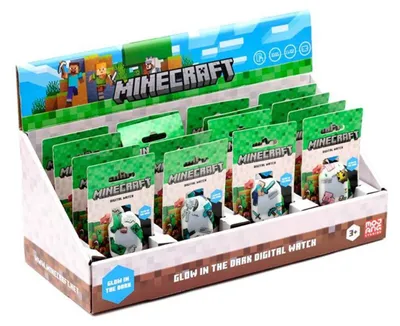 Productafbeelding van Minecraft siliconen digitale klok, gesorteerd
