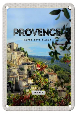 Produktbild von Blechschild Reise 12x18cm provence France Panorama Bild Dekoration