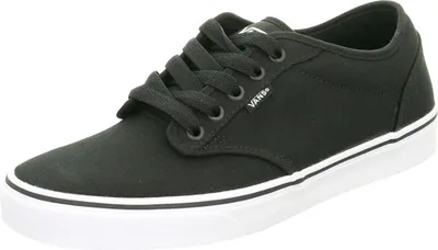 A black Vans Atwood sneaker is shown from a side angle against a white background.