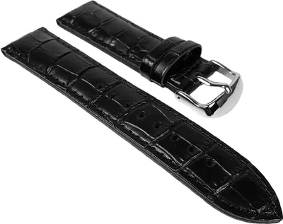Produktbild von Casio Ersatzband Uhrenarmband Leder Band schwarz 22mm für EFR-531L EFR-531