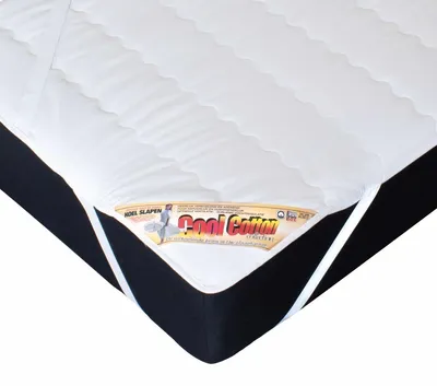 Productafbeelding van Cool Baumwolle Matrasbeschermer 180 x 210 cm - Verkoelende Matrastopper - 100% Puur Katoen - Ademend & Wasbaar op 60°