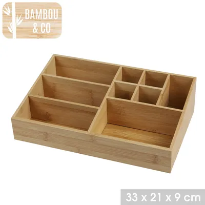 Immagine prodotto di DOCHTMANN Organizer in bambù 33x9x21 cm