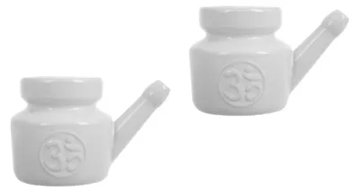 Image de Irrigation nasale en céramique - 2 pièces - Nettoyage nasal efficace - Matériau non irritant