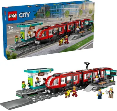 Produktbild von LEGO 60423 City Straßenbahn mit Haltestelle (60423)