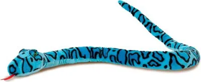 Produktbild von Plüschtier Schlange 150 cm, blau, Kuscheltiere Stofftiere Schlangen Reptilien Kriechtiere