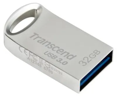 Produktbild von Transcend JetFlash 710, 32 GB, USB Typ-A, 3.2 Gen 1 (3.1 Gen 1), Ohne Deckel, 3,3 g, Silber