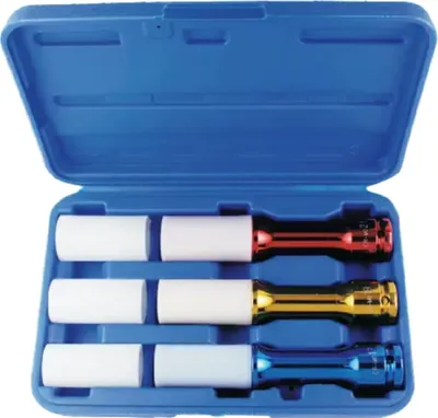 Produktbild von Schlagschraubernüsse, Steckschlüsselsatz 1/2 Zoll, 17-21mm, Chrom-Molybdän