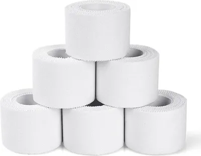 Image de 6 rouleaux de Kinesiologie Tape, Sport Tape résistant à l'eau - Doux pour la peau & sans latex 5m