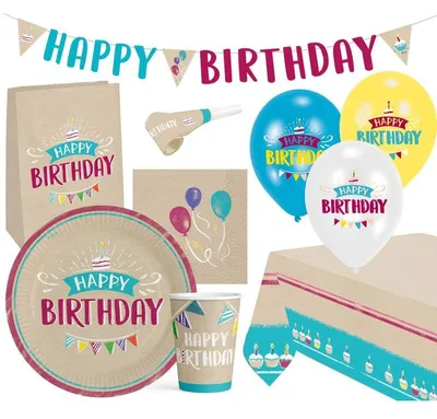 Produktbild von My Birthday Party Partyset 60-teilig