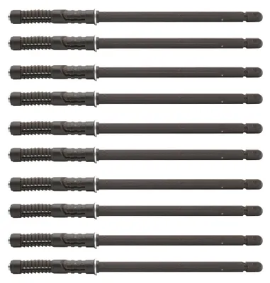 Image de Supports de fixation invisibles pour étagères - Lot de 10 supports cachés, diamètre 10 mm, longueur 145 mm