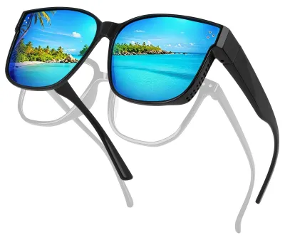 Image de Lunettes de soleil polarisées avec protection UV400, adaptées aux porteurs de lunettes