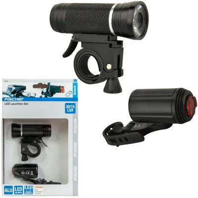 Immagine prodotto di FISCHER bicicletta Set di illuminazione a LED ALU 30/15 lux