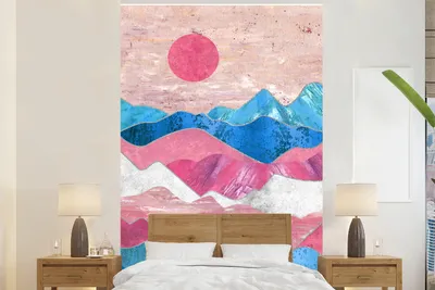 Produktbild von MuchoWow® Fototapete für Wohnzimmer oder Schlafzimmer Wandtapete Vinyl Motivtapete Stolz - Transgender - Marmor - 155x240 cm - Tapete