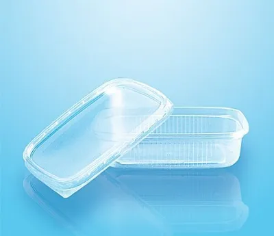 Produktbild von 50 tradingbay24 Verpackungsbecher mit Deckel, PP eckig 125 ml 2,9 cm x 8,9 cm x 11,4 cm transparent tbU95231